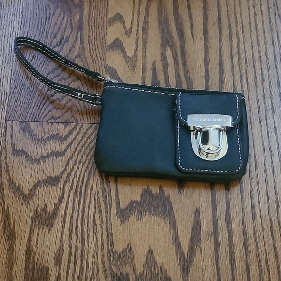 Victoria's Secret Black Wristlet with Silver Accent - Picture 1 of 4